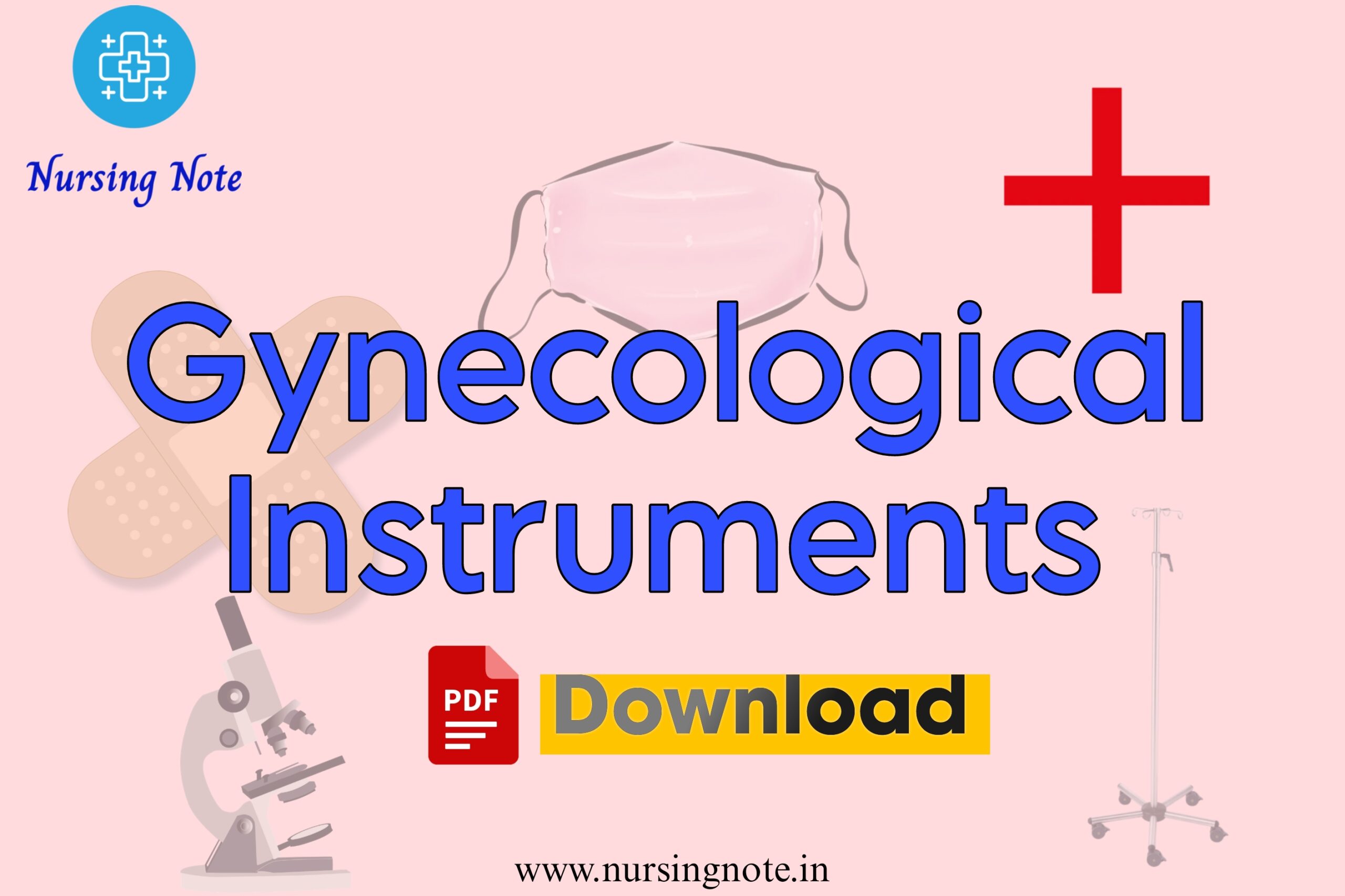 Gynecological instruments download information graphic