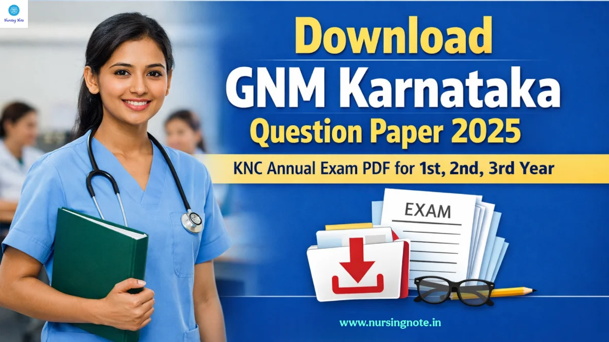 You can Download PDF of GNM Annual Question Paper off 2025
